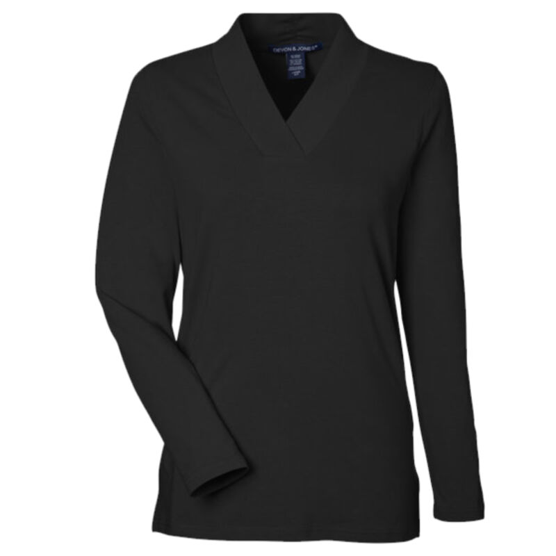 Women's Raleigh Shawl Collar Knit Top Thumbnail