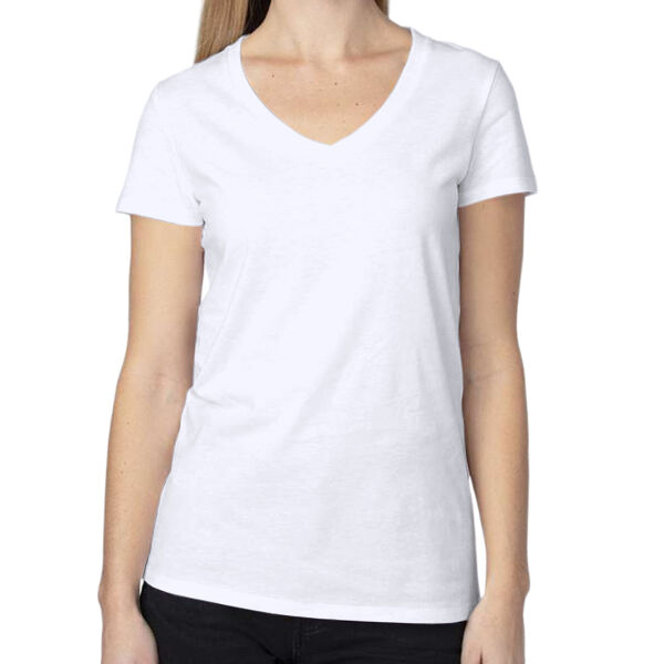 Women's Ultimate CVC V-Neck T-Shirt Thumbnail