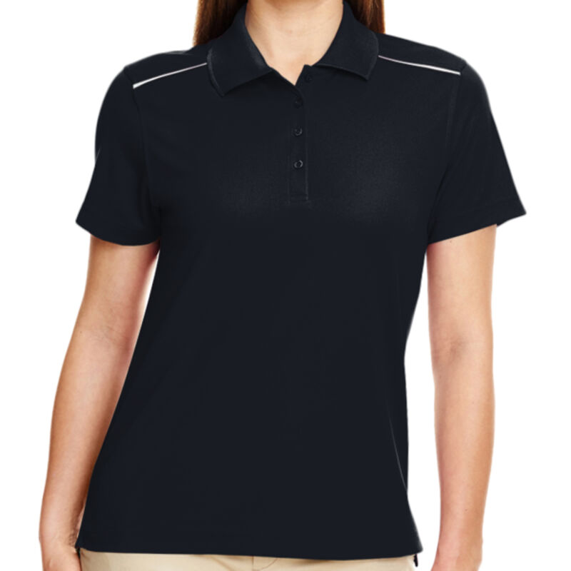 Women's Radiant Performance Piqué Polo with Reflective Piping Thumbnail
