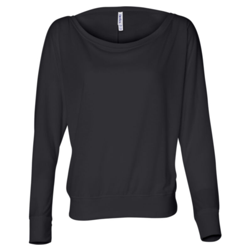 Women’s Flowy Off Shoulder Long Sleeve Tee Thumbnail
