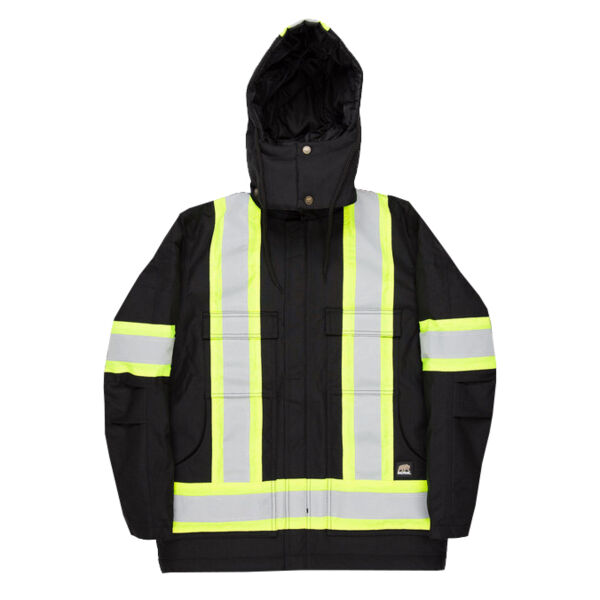 Tall Safety Striped Arctic Insulated Chore Coat Thumbnail