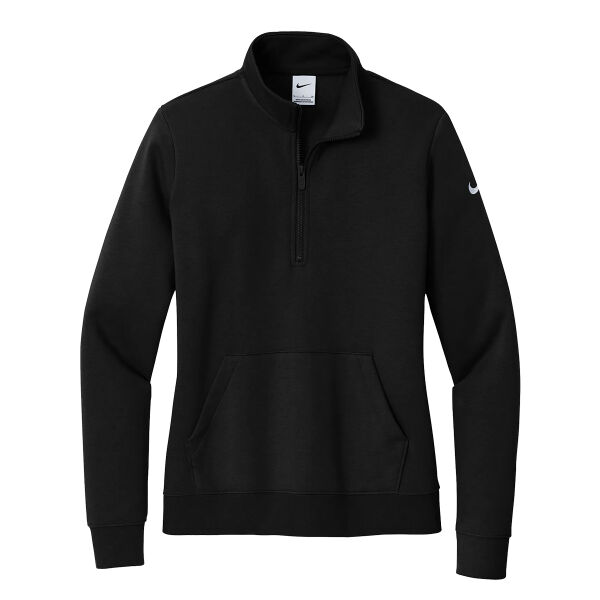 NIKE CLUB FLEECE SLEEVE SWOOSH LADIES' 1/2 ZIP Thumbnail
