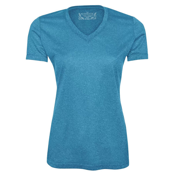 Pro Team Heather Proformance V-neck Ladies' Tee Thumbnail
