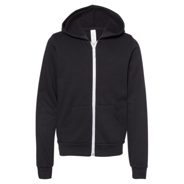 Youth Sponge Fleece Full-Zip Hoodie Sweatshirt Thumbnail
